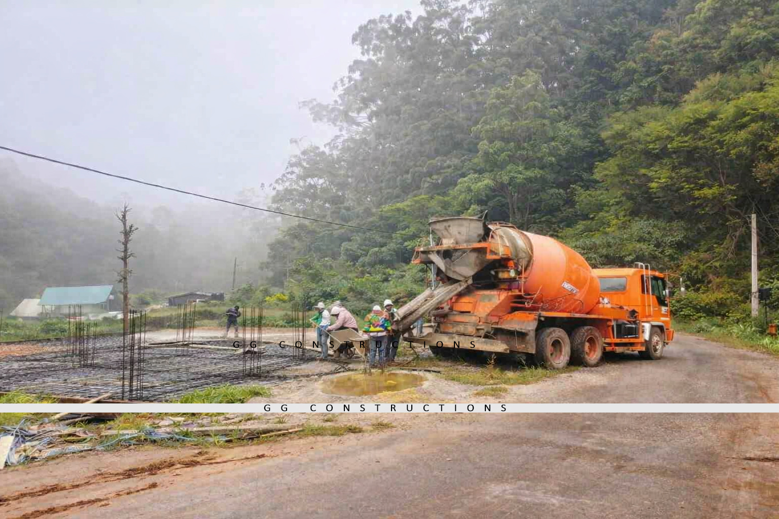 Preparation and foundation work